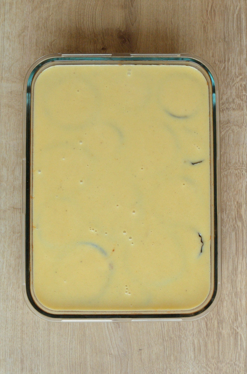Fremgangsmåde 4: dæk toppen med bechamelsauce