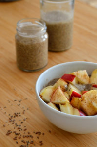Vegansk morgenmad med omega-3